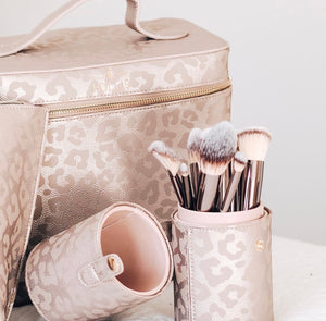 Lux Makeup Case with Brush Holder