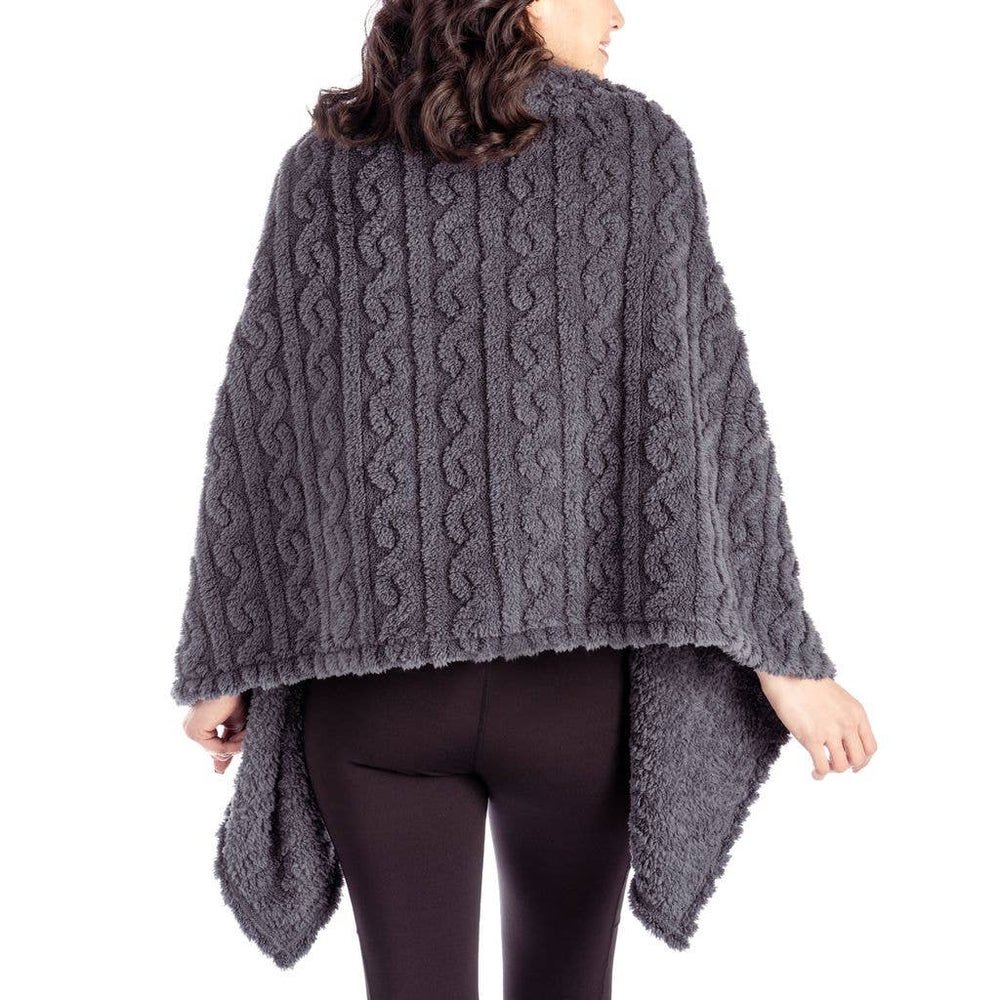 The Coziest Blanket Wrap by Hello Mello - Black