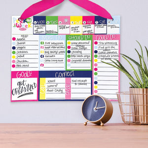 Peek at the Week® Weekly Planner Pad | Preppy 'n' Pink