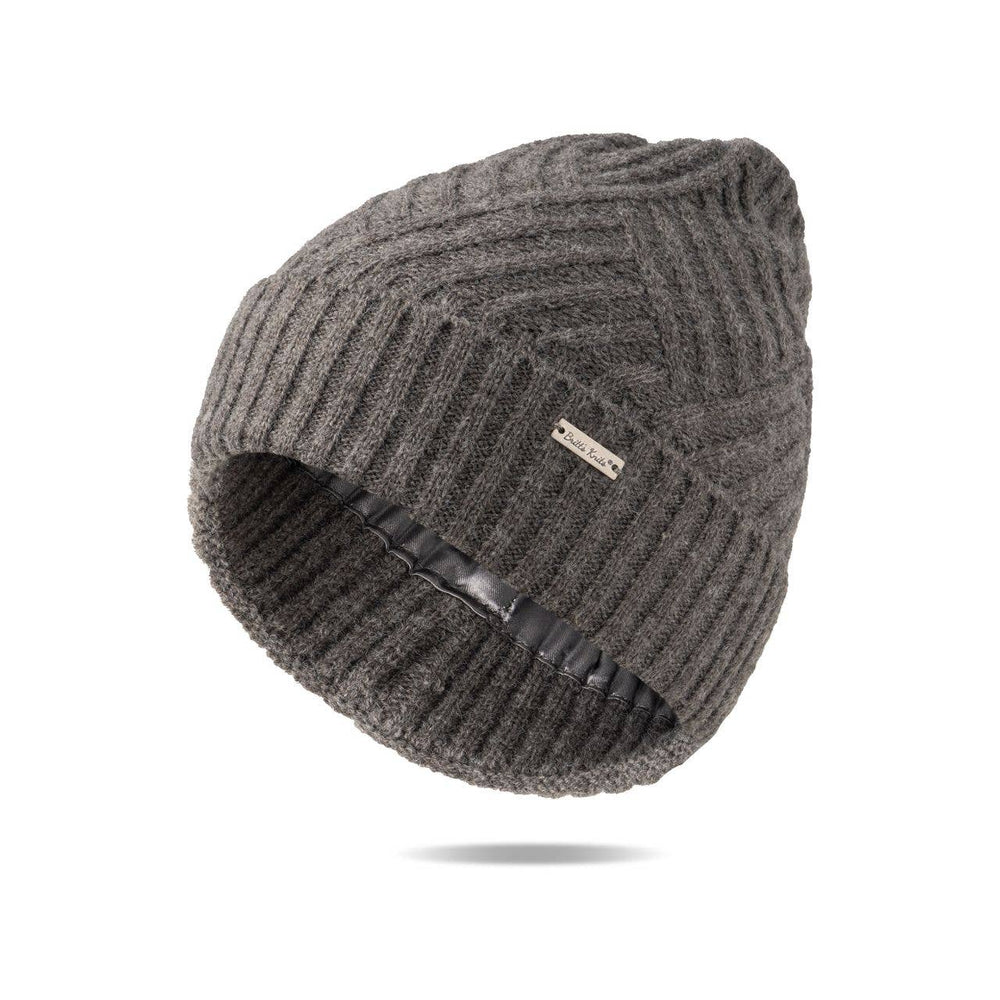 Satin Lined Beanie - Black