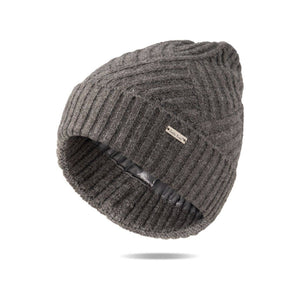 Satin Lined Beanie - Sand