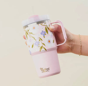 20oz Mini Tumbler On-The-Go-Floral Haven Lilac