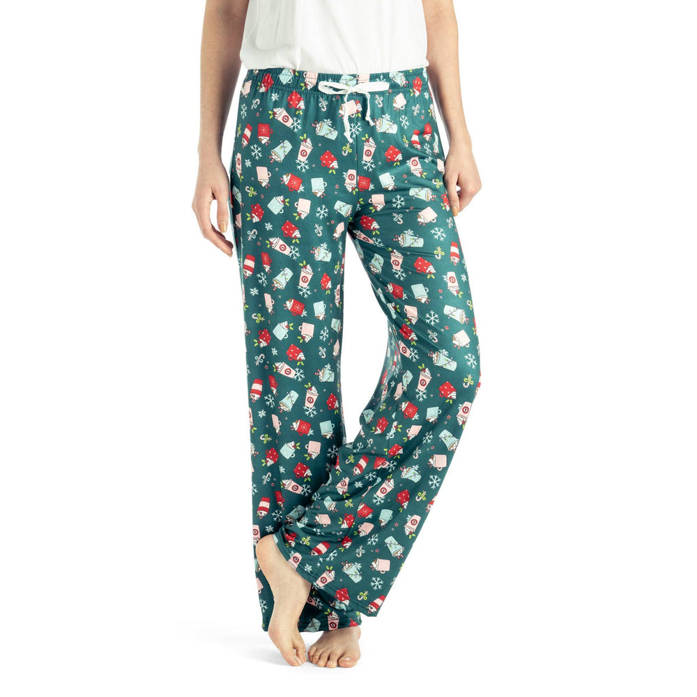 Hello Mello Holiday Lounge Pants-Merry Mocha