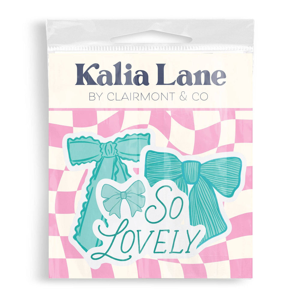 Sticker Pack - Teal Bows