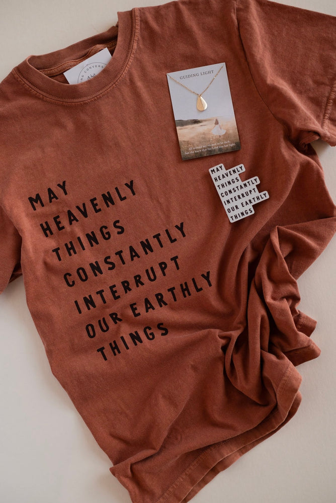 Heavenly Things Tee-Clay