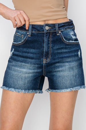 Risen Denim Shorts Dark Wash