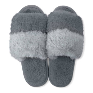 Cotton Candy Puff Slippers - Grape