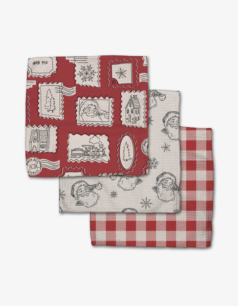 Christmas Santa Dishcloth Set