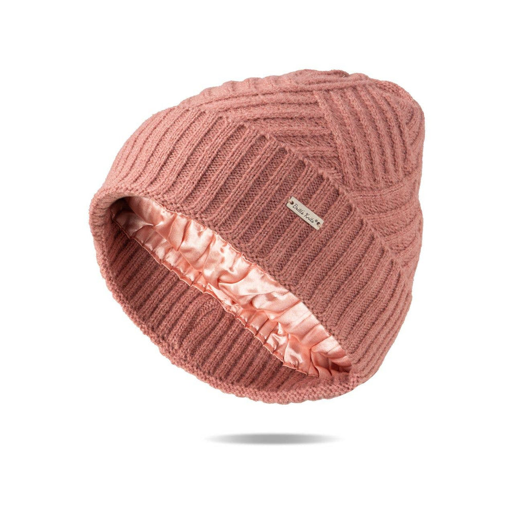 Satin Lined Beanie - Sand