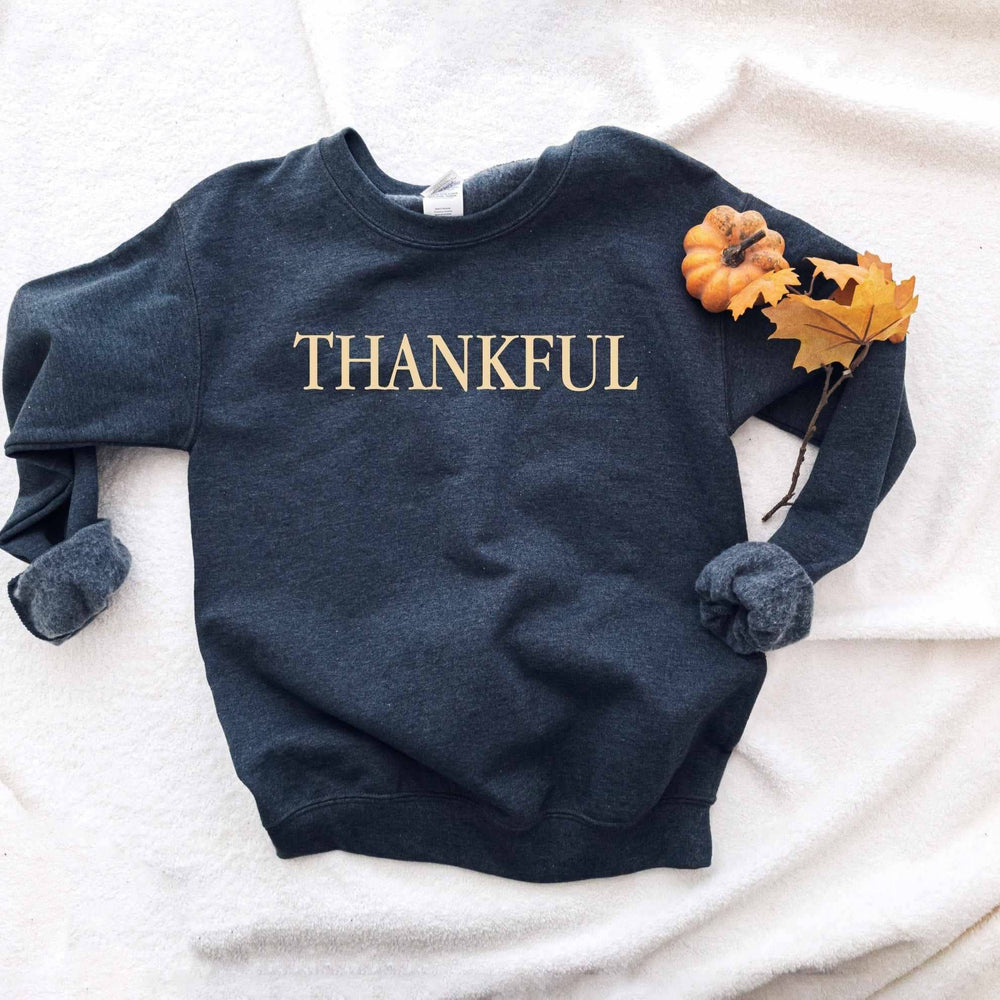 Thankful Navy Fall Sweatshirt