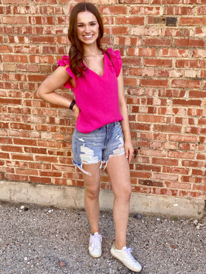 Linlee Top - Fuschia