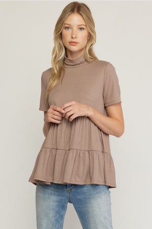 Coco Ribbed Mock Top