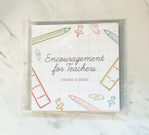 Encouragement for Teachers - Verse Cards