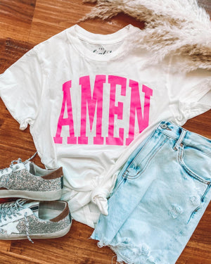 AMEN Ivory Vintage Tee